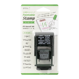 Midori Paintable Rotating Stamp - Messsage (English)