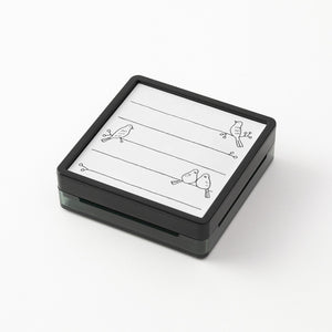 Midori Pre-inked Paintable Stamp - Bird