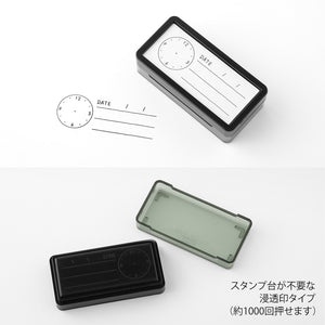 Midori Paintable Half Size Stamp - Keep Track of Time