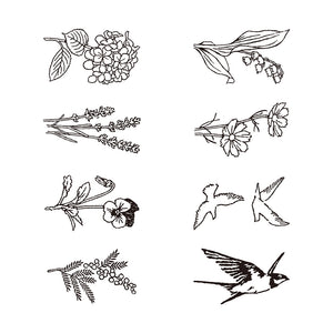 Midori Paintable Rotating Stamp Dial - Flower & Bird