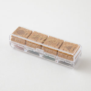 Midori Yuru Log Pre-Inked Paintable Stamp - Geometry