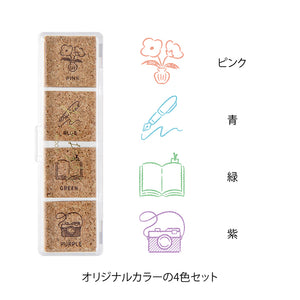 Midori Yuru Log Pre-Inked Paintable Stamp - Daily Life
