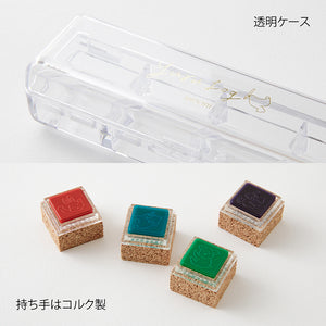 Midori Yuru Log Pre-Inked Paintable Stamp - Animal Poses