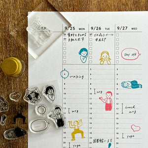 Mizushima x Masuko Eri Clear Stamp Set - Children STJ-L-MR-KD