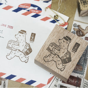 Black Milk Project Rubber Stamp - Kuma Post Bear - Delivery 4cm x 4.5cm