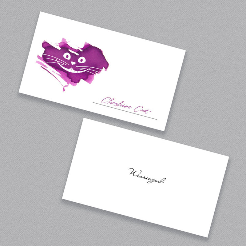 Wearingeul Ink Color Swatch Cards - Cheshire Cat Smile