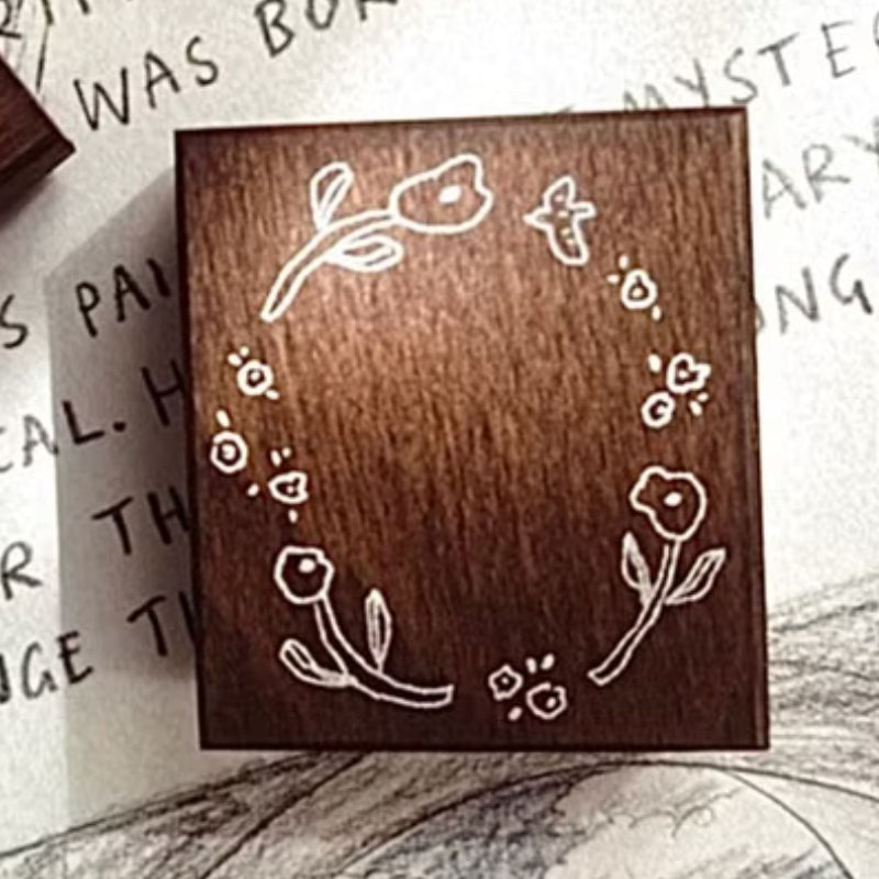Pion Rubber Stamp - Egg Flower