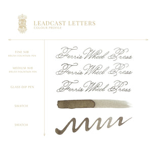 Everyday Collection - Fountain Pen Ink 10ml - Leadcast Letters