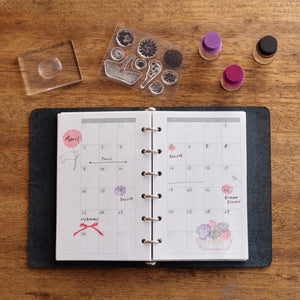 Mizushima x ATELIER.encle d'encle Clear Stamp Boxed Set - Flower STJ-Z-FL