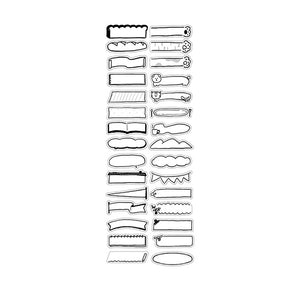 Maste Writable Washi Sticker Flakes - MST-FA40B Hand Drawing
