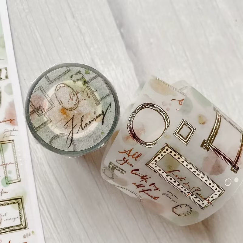 Shiwu Studio × Siyun 5cm Matte PET Tape - Flaming (Frames)