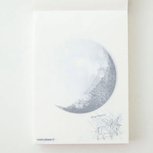 Sora Moon Memo A7 360 Sheet Memo Pad - Silvery Crescent