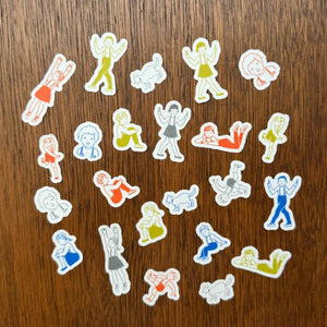 Mizushima x Masuko Eri Flake Stickers - Children FS-KD