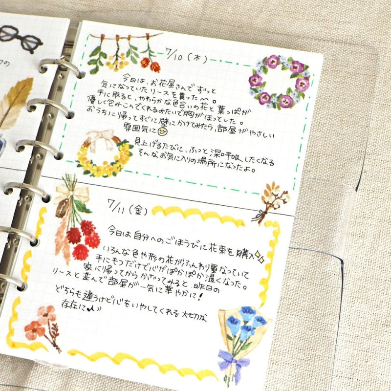 Mind Wave Heart-Throbbing Sticker Sheet - Floral Wreaths 82506