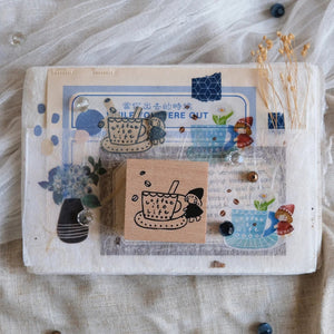 EileenTai.85 Rubber Stamp - Simple Happiness - Coffee is Life