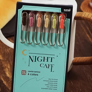 Uni-ball One Limited Edition Night Cafe - Full Set of 6 Colors in 0.38