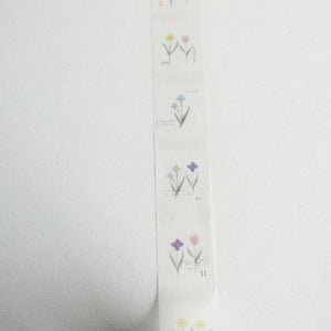 Yohaku Washi Tape - Y-166 A Row of Flowers