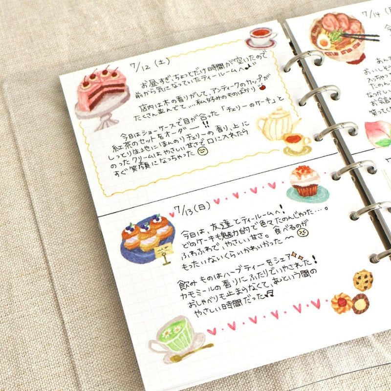 Mind Wave Heart-Throbbing Sticker Sheet - Tearoom Sweets 82505
