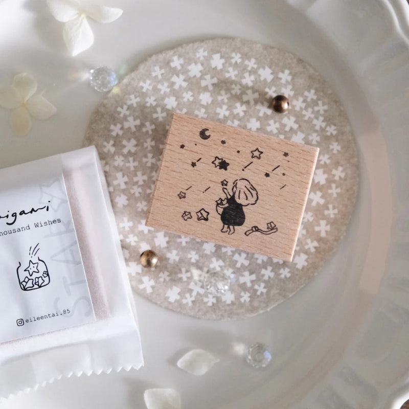 EileenTai.85 Rubber Stamp - Origami {A Thousand Wishes} - Paper Star
