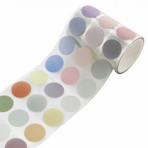Mizutama Sticker Roll Masking Sticker Dots - Night Rainbow