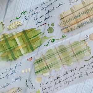 Shiwu Studio × Siyun 5cm Matte PET Tape - Wood Tone - Olive