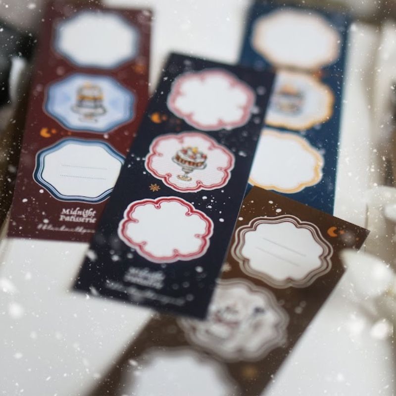 PRE ORDER: BMP Notes in the Night - Midnight Patisserie (Kiss-cut frames/ washi)