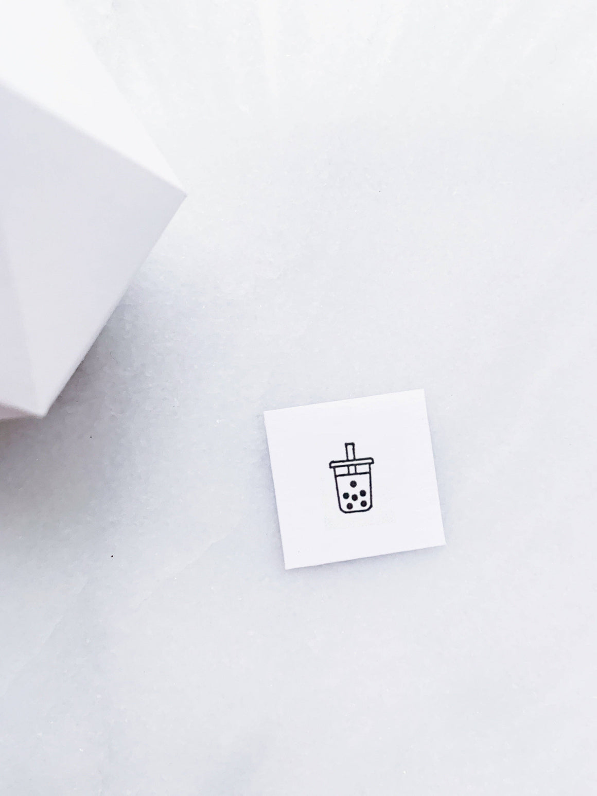 Papergram - Bubble Tea Rubber Stamp • Small Boba Stamp for Calendars