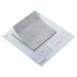 Sun-Star Turn Over Square Sticky Notes - Stone Marble