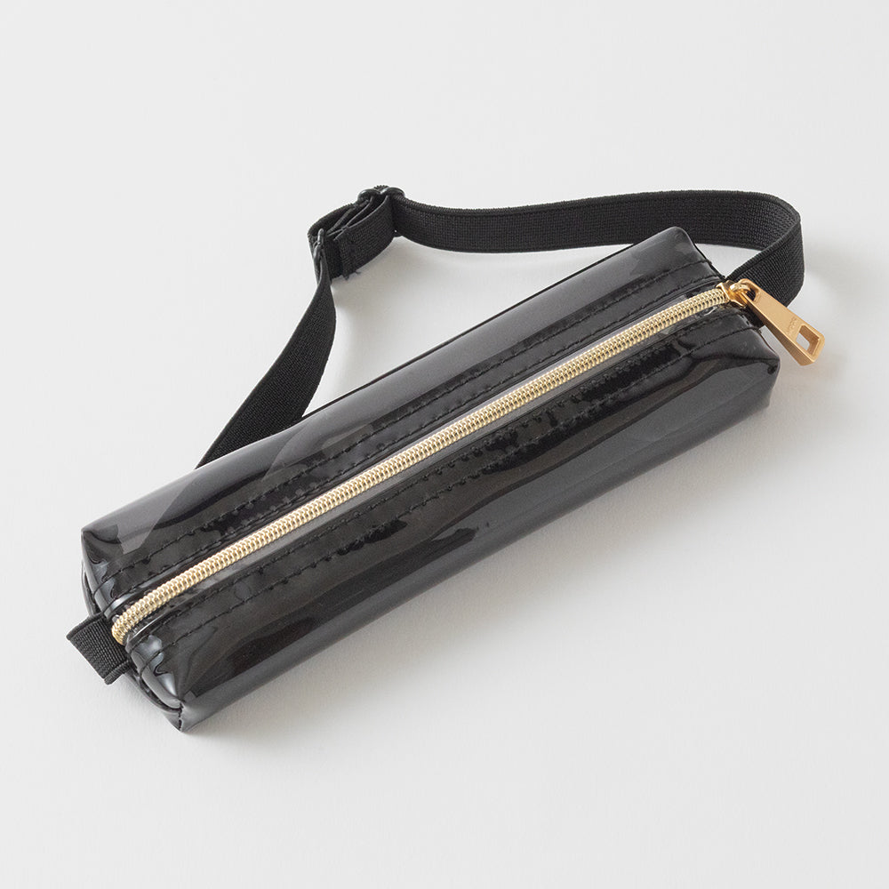 Midori Book Band Pen Case (B6-A5) - Clear Black