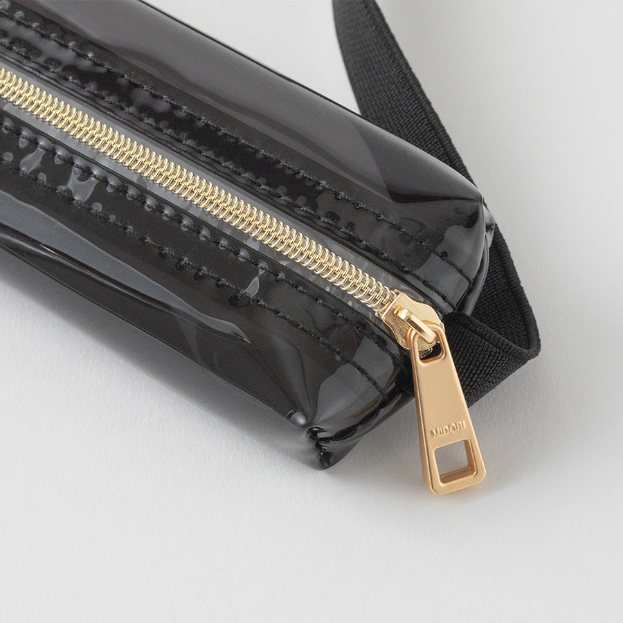 Midori Book Band Pen Case (B6-A5) - Clear Black