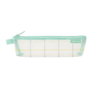 Midori Mesh Pen Case - Check Green (Ltd. Ed.)