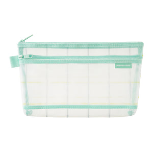 Midori Mesh Pen Pouch - Check Green (Ltd. Ed.)