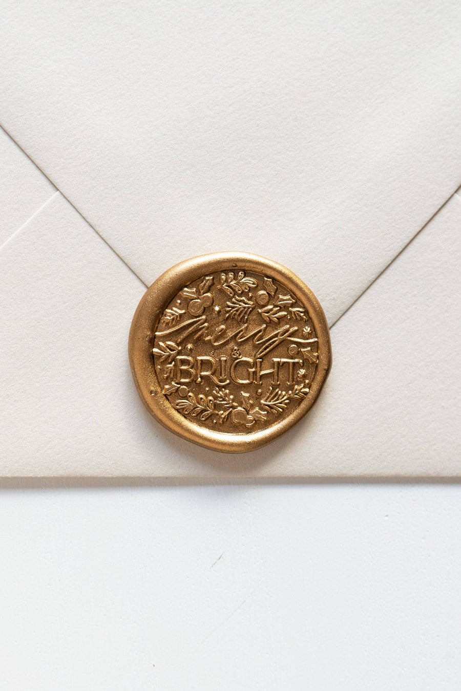Written Word Calligraphy - Merry and Bright Wax Seal