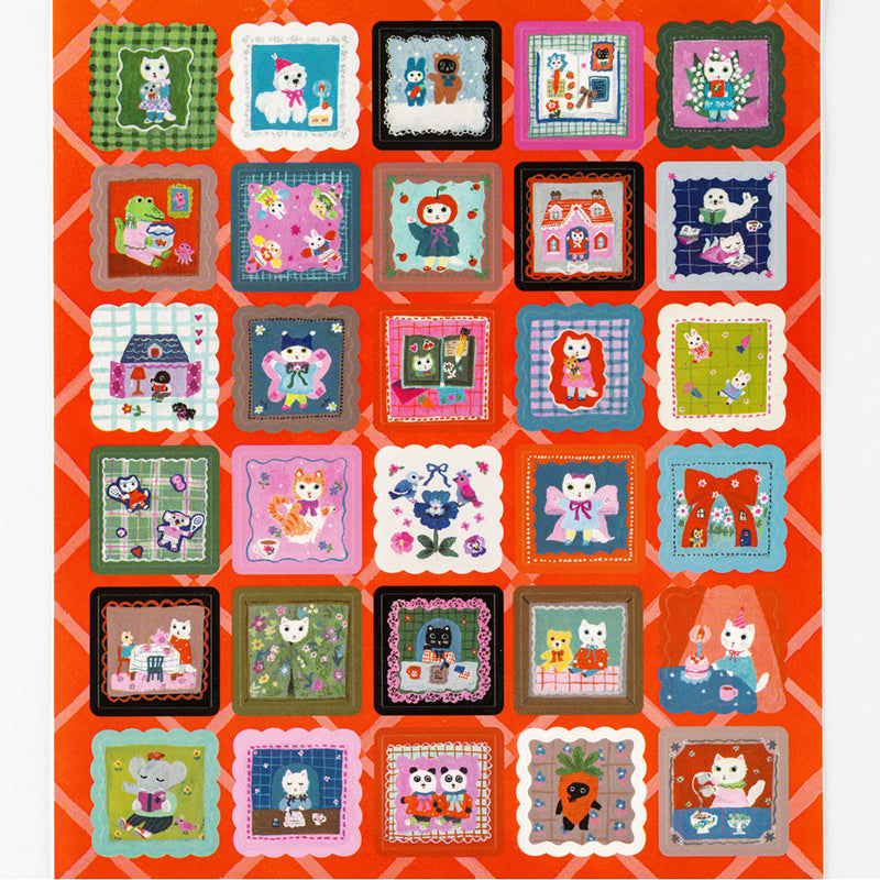2026 Hobonichi Accessories: Yumi Kitagishi - Stickers - Daily Life of White Cat