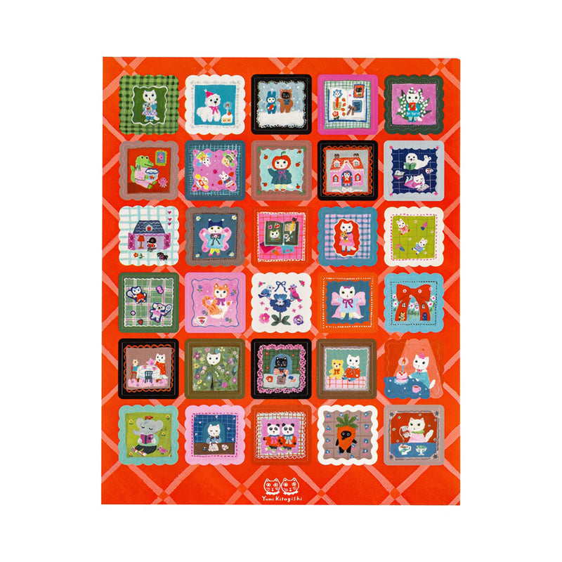 2026 Hobonichi Accessories: Yumi Kitagishi - Stickers - Daily Life of White Cat