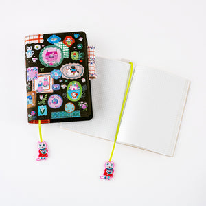 2026 Hobonichi Accessories: Yumi Kitagishi - Embroidered Bookmark - White Cat