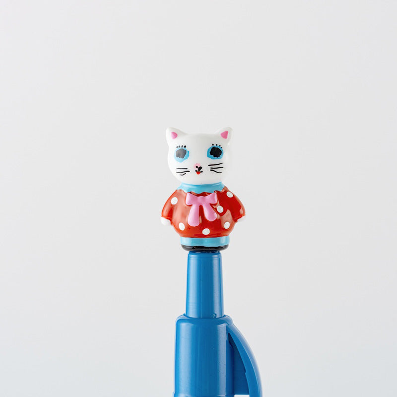 2027 Hobonichi Accessories: Yumi Kitagishi - Ballpoint Pen - White Cat