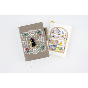 2026 Hobonichi Accessories: A6 Pencil Board - iyo okumi: Happy Tea Time - Teapot Shelf