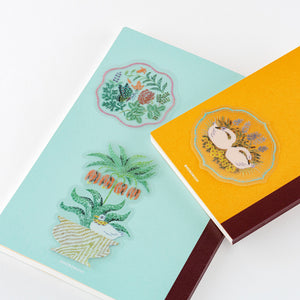 2026 Hobonichi Accessories: iyo okumi - Transparent Embroidery Sticker Set - My Garden