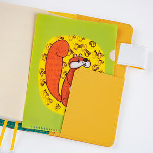 2026 Hobonichi Accessories: A6 Folder Set of 3 - 100%ORANGE: Squirrel’s Moving Day