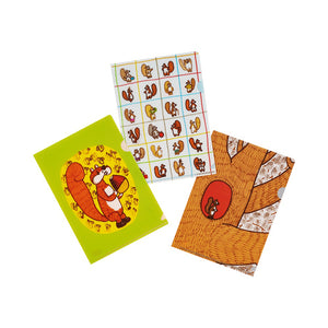 2026 Hobonichi Accessories: A6 Folder Set of 3 - 100%ORANGE: Squirrel’s Moving Day