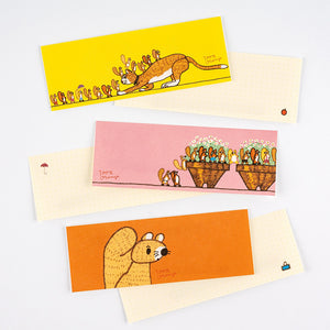 2026 Hobonichi Accessories: Letter Set - 100%ORANGE: Squirrel’s Moving Day