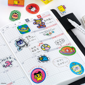 2026 Hobonichi Accessories: Tamagotchi - Flake Stickers (Set of 3 Boxes)