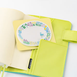 2026 Hobonichi Accessories: Yuri Sanae - See-Through Sticky Notes (Forest Lake)