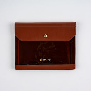 2026 Hobonichi Accessories: Alettone - Document Case for A6 Size (Brown)