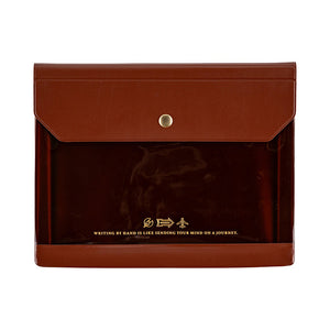 2026 Hobonichi Accessories: Alettone - Document Case for A6 Size (Brown)