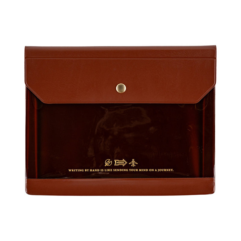 2026 Hobonichi Accessories: Alettone - Document Case for A6 Size (Brown)