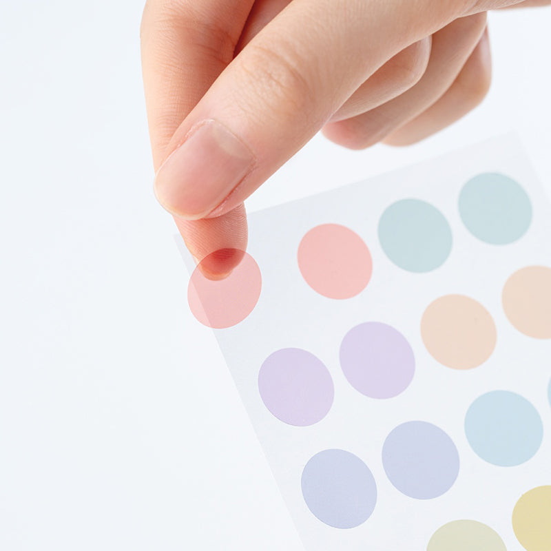 2026 Hobonichi Accessories: TSUKI no IRO - Transparent Dot Stickers (15mm)