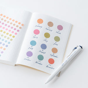2026 Hobonichi Accessories: TSUKI no IRO - Transparent Dot Stickers (15mm)