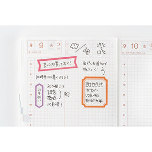 2026 Hobonichi Accessories: TSUKI no IRO - Sticker Set (Schedule)